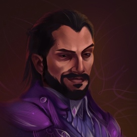 Dragon Age fan art. Portrait of Lucanis Delamorte