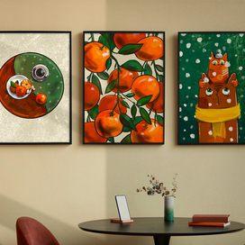 Серия новогодних постеров