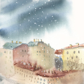 Санкт-Петербург. Акварель