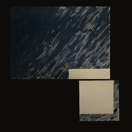 Diptych "Escape", 60x80 and 25x25, 2026