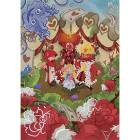 Alice & Queen of Hearts