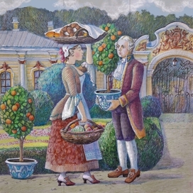 Illustration for Beaumarshais's play "The marriage of Figaro "