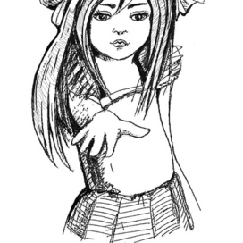 The girl with the yo-yo