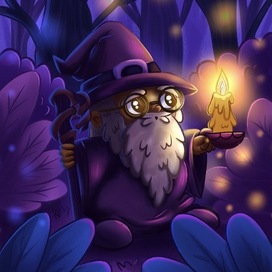 Magician in the forest