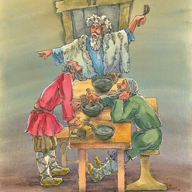 the fairy tale "The Merchant Ason and the prophetic boy"