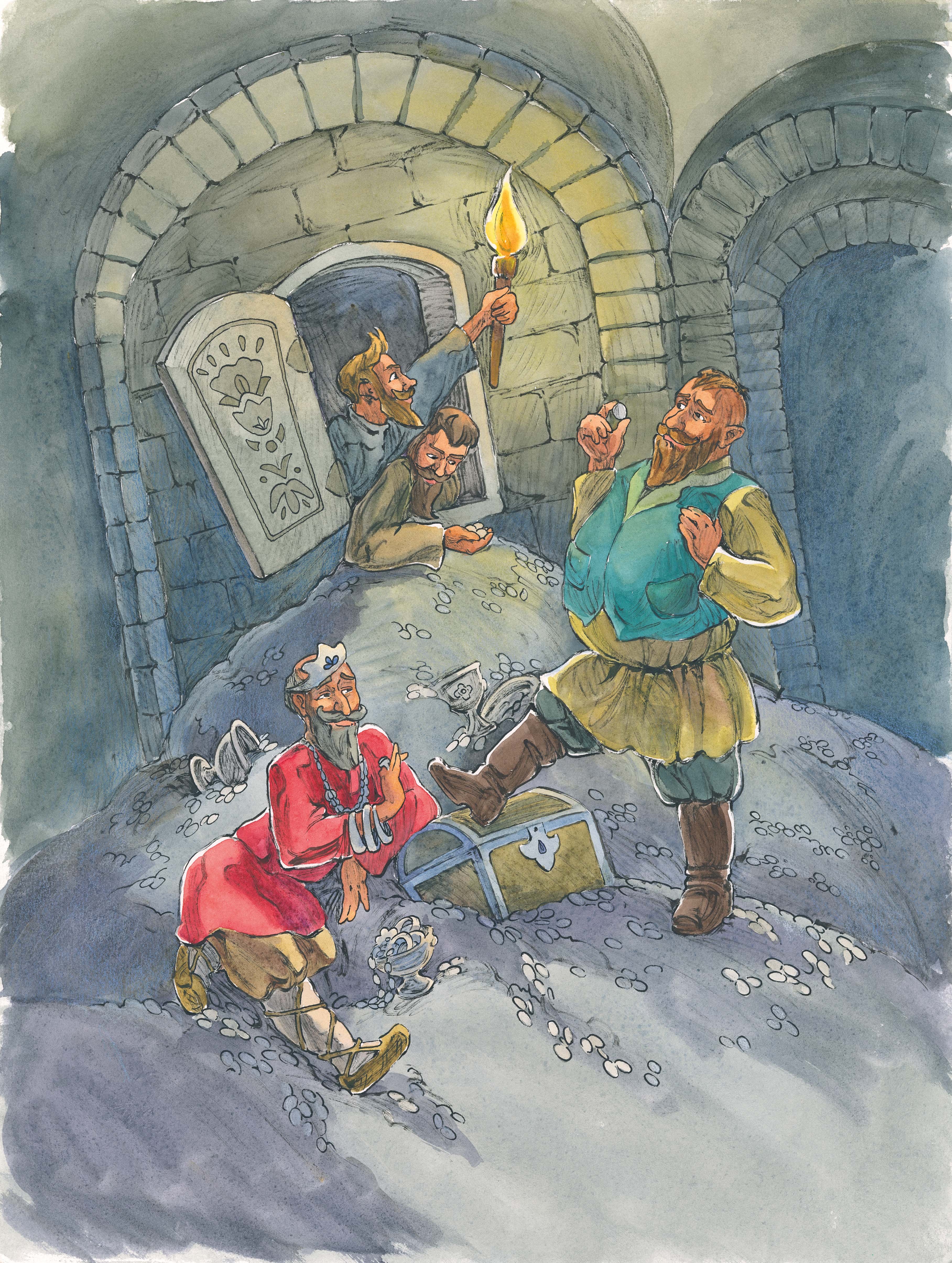 the fairy tale "The Merchant Ason and the prophetic boy"