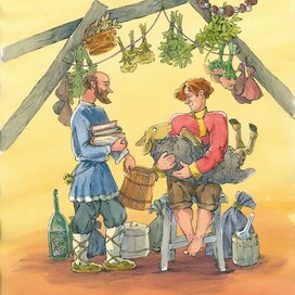 the fairy tale "Egor and the Frog"