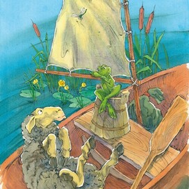 the fairy tale "Egor and the Frog"