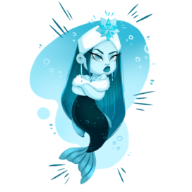 Mermaid Queen of the Icy Depths