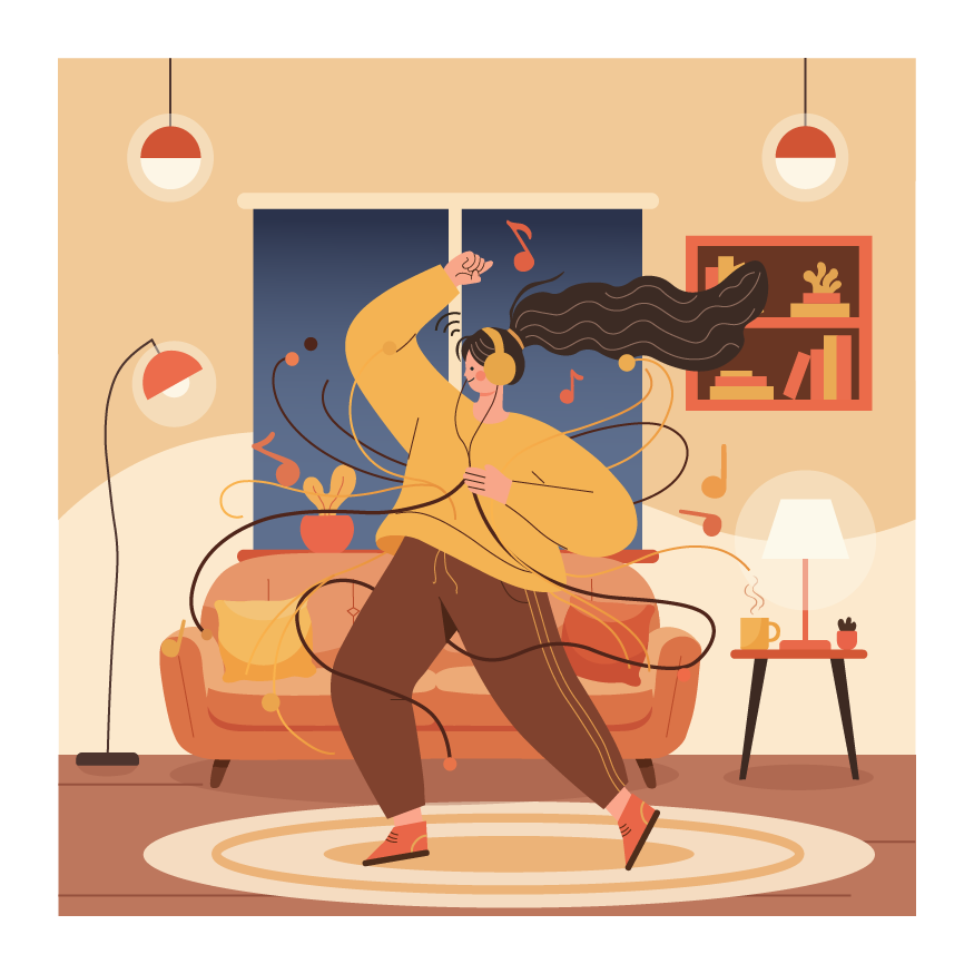 Dancing in the hall