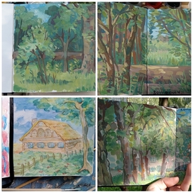 Open air painting
