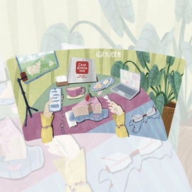 Illustration of cup packaging for the "Svoya Kompaniya" brand