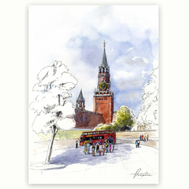 Москва. Кремль. Спасская башня.