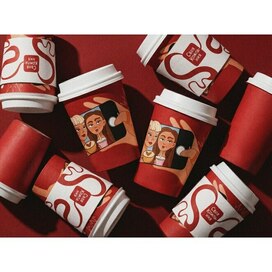 Illustration for a coffee cup