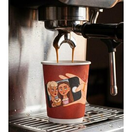 Illustration for a coffee cup