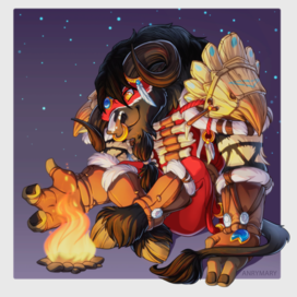 Big and strong tauren needs some warm