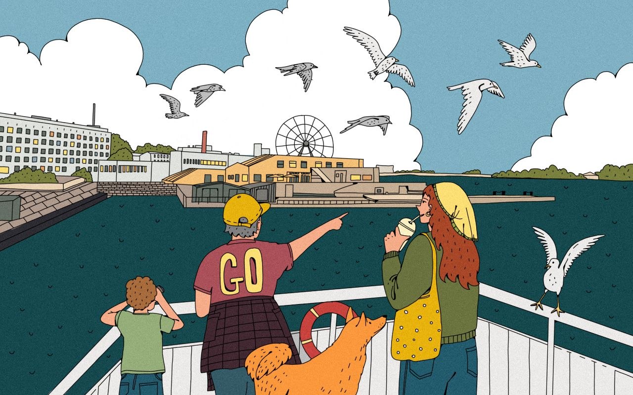 People on the Seaside