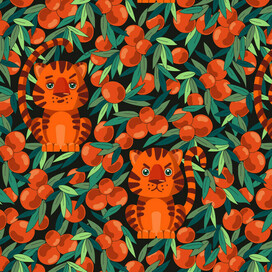 Tigers and oranges.