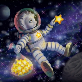 Hedgehog in space