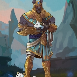 Fan art for a character from the game