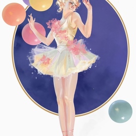 Ballerina (fraction of “Carnival” by J.C.Leyendecker)