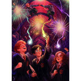 Harry Potter and his friends