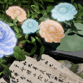 Anime-style garden