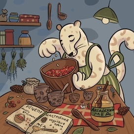 Иллюстрация к книге "Сказки о снежном барсе"