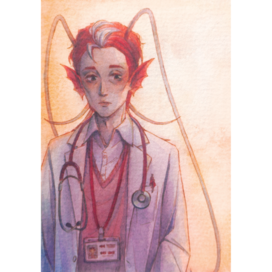 Illustration "Dr. Shrimp"