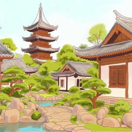 The Chinese garden