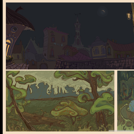 Backgrounds for animation films