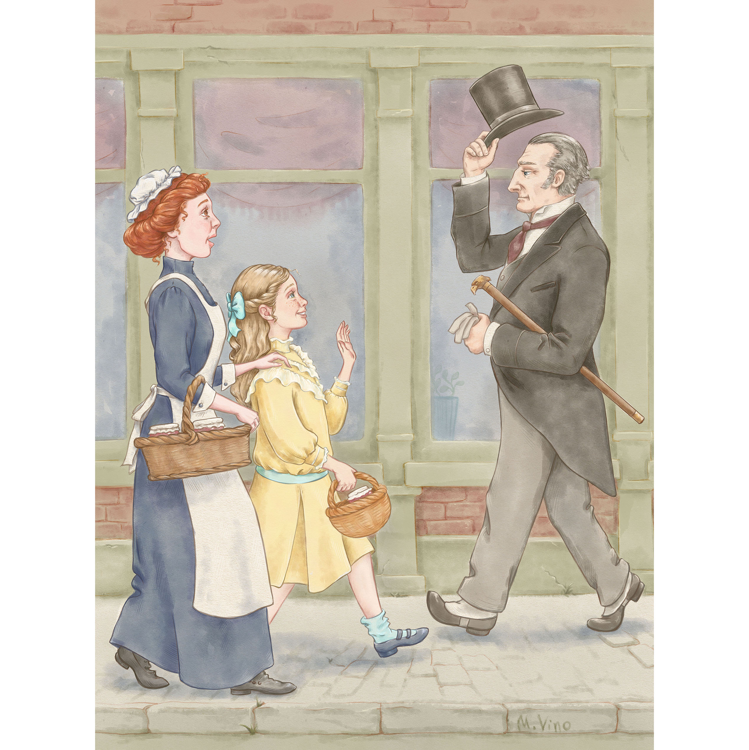 Illustration for the book “Pollyanna” by E. Porter.