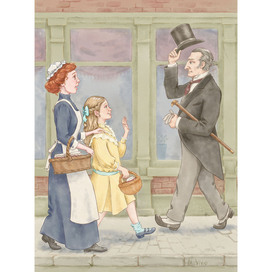 Illustration for the book “Pollyanna” by E. Porter.