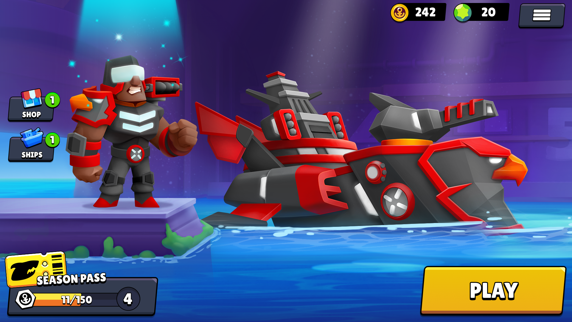 Main Menu, Ship-Eagle