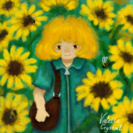 A meeting among sunflowers (1/2) 