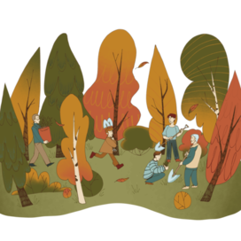 Illustration for a neighborhood improvement project