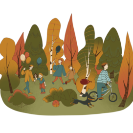 Illustration for a neighborhood improvement project