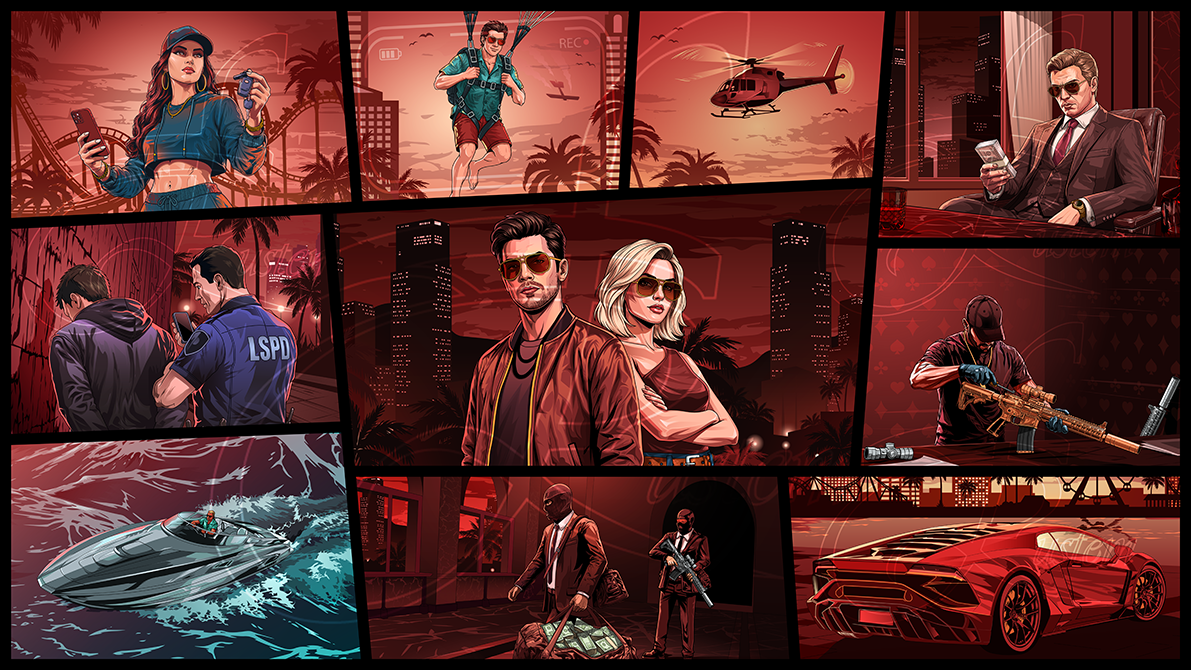 Баннер для сайта в стиле GTA
