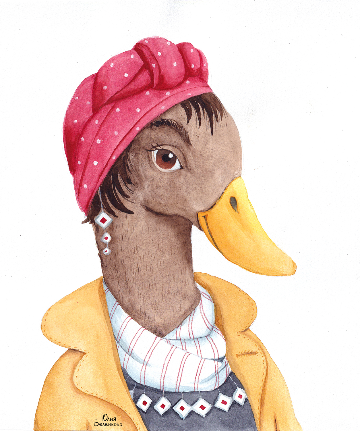 Portrait of a Duck