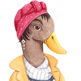 Portrait of a Duck
