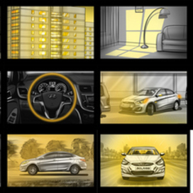 Hyundai Solaris storyboard