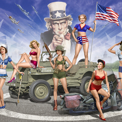 U.S. pin-up girl 