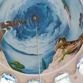 Fragment of painting of the interior dome