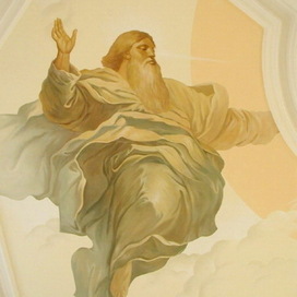 Fragment of ceiling painting