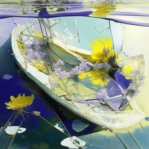 Main 1eugene sensualis. the soul is like a boat. 2023. author s style multisens