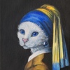 Cat with a pearl earring