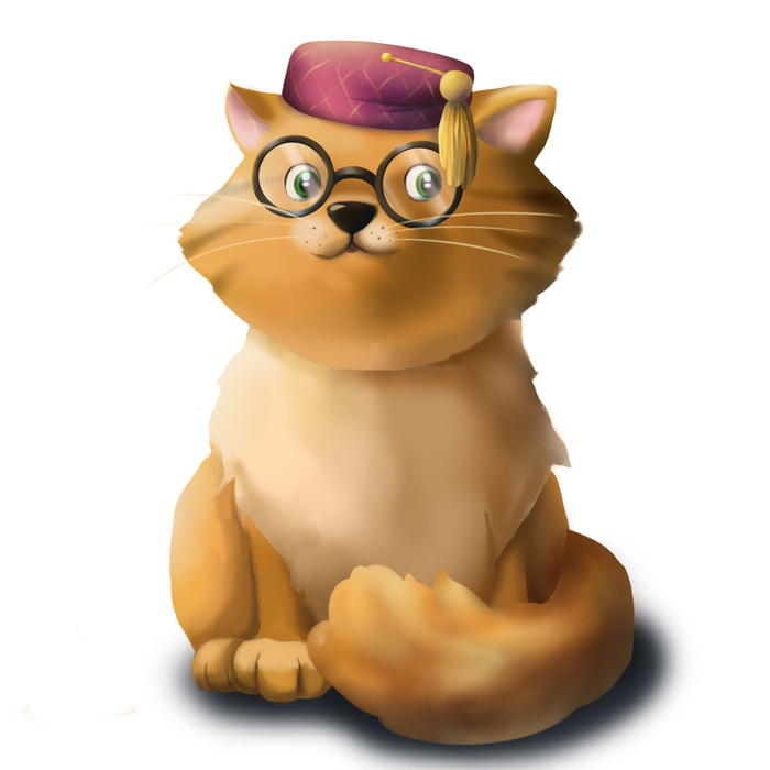 Кот учёный