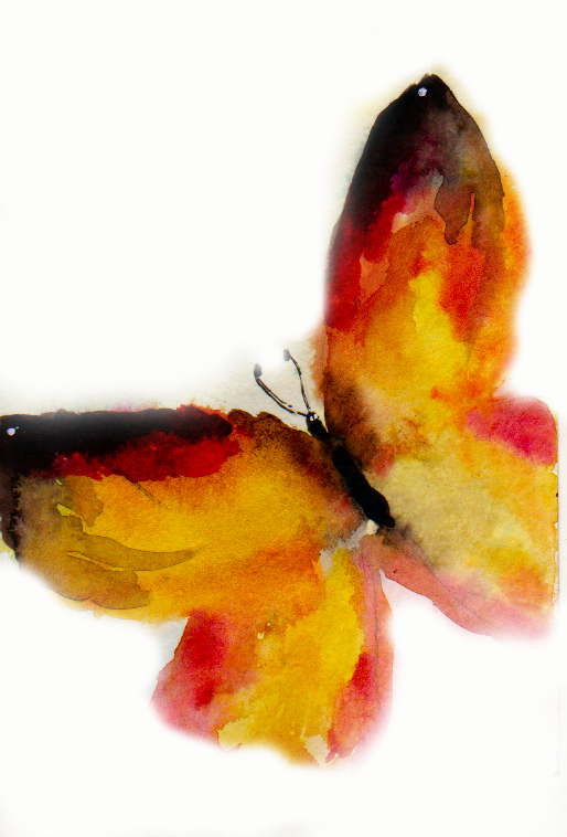 Акварельная бабочка