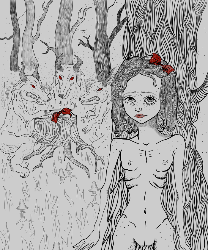 Девочка в лесу