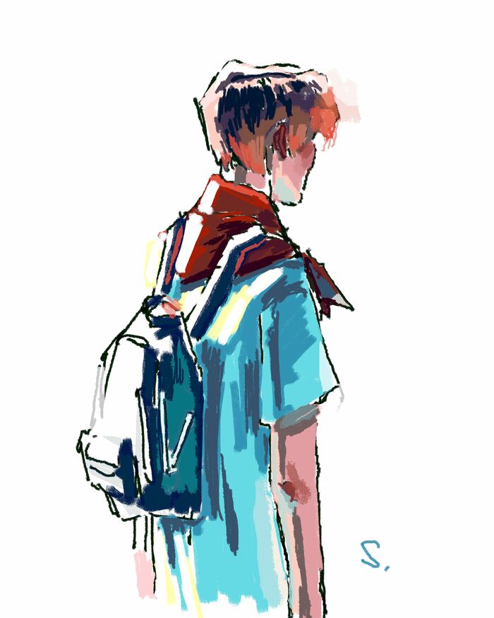 Портрет со спины